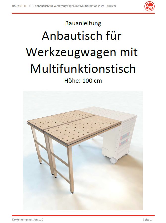 Werkzeugwagen mit Multifunktionstisch (Bauanleitung)