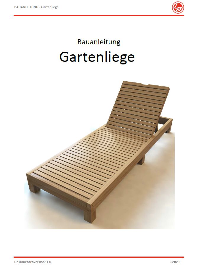 Gartenliege (Bauanleitung)