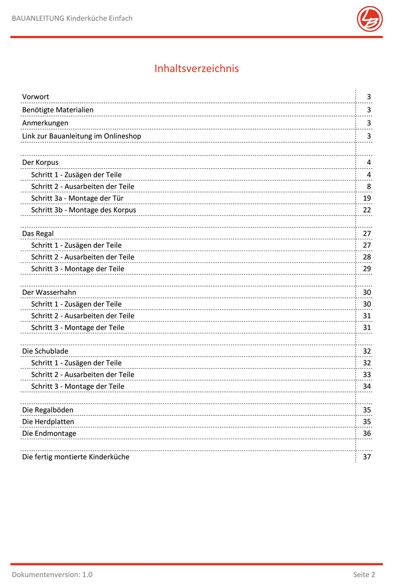 Kinderküche Einfach (Bauanleitung)