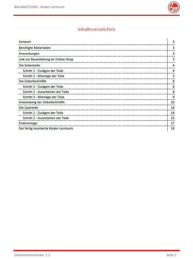 Kinderlernturm (Bauanleitung)