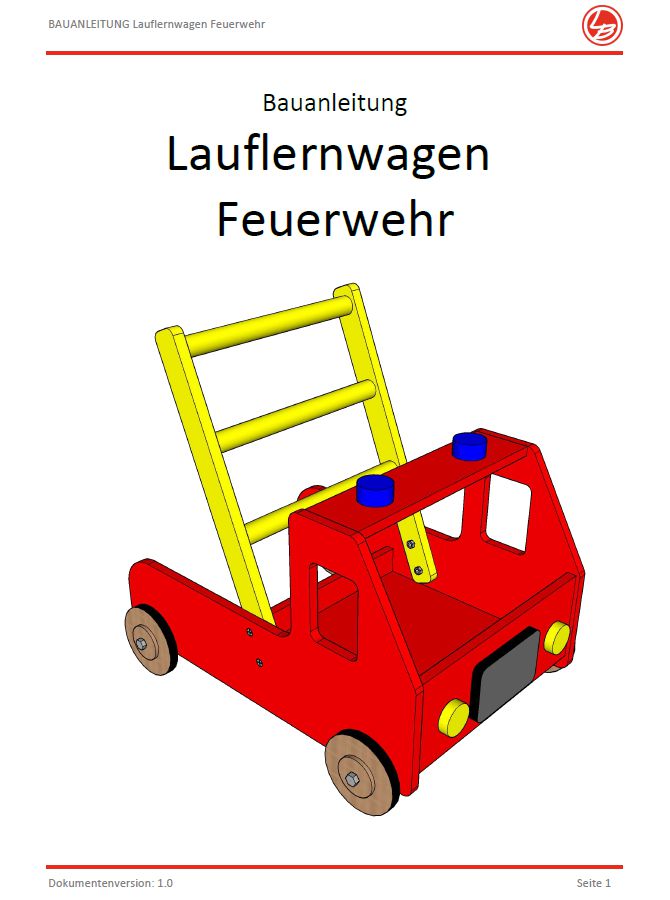 Lauflernwagen Feuerwehr (Bauanleitung)