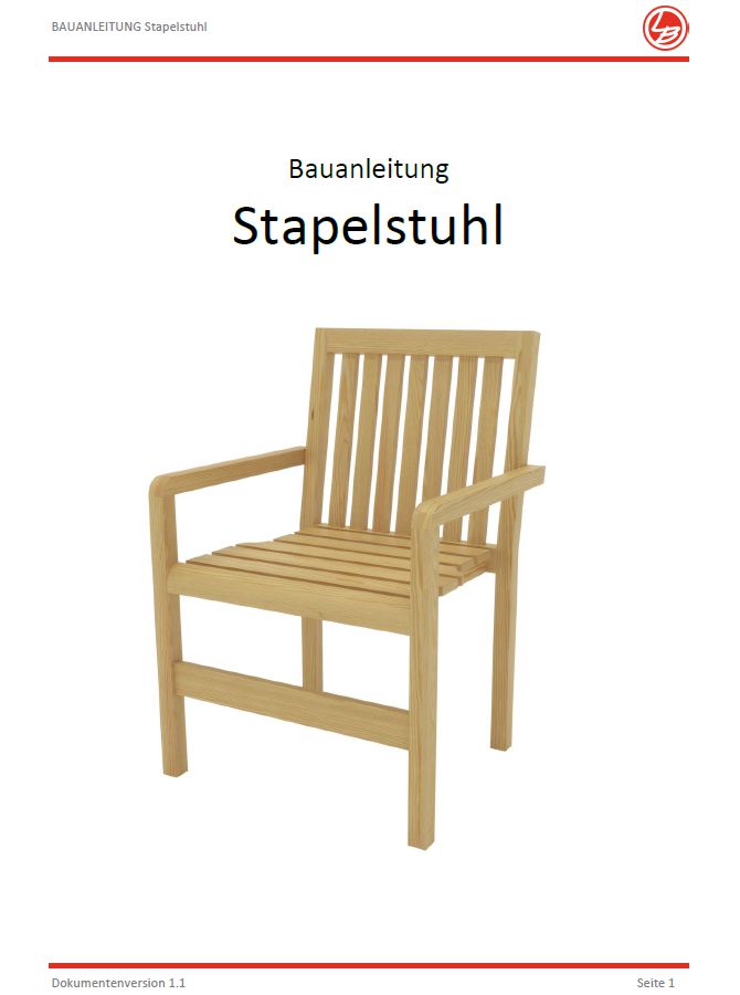 Stapelstuhl (Bauanleitung) Einzeln