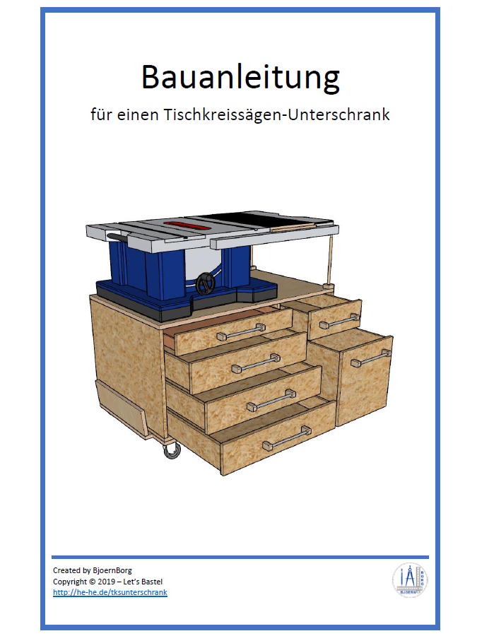 Tischkreissägen-Unterschrank "Classic"  (Bauanleitung)