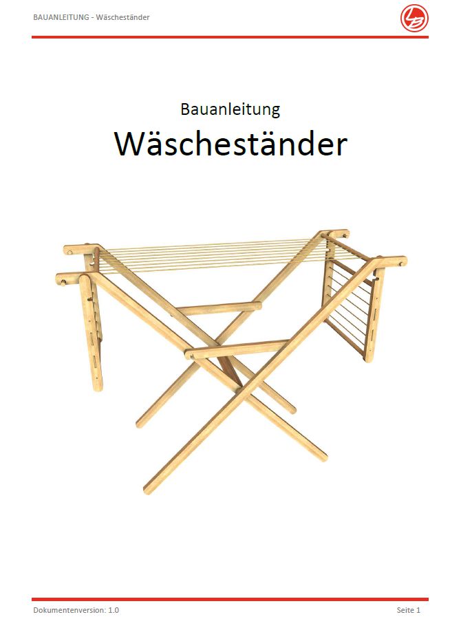 Wäscheständer (Bauanleitung)